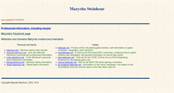 Desktop Screenshot of maryrita.steinhour.net