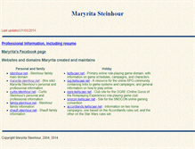 Tablet Screenshot of maryrita.steinhour.net